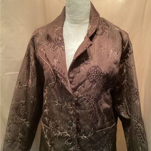 Chico’s Embroidered Jacket, Size 2